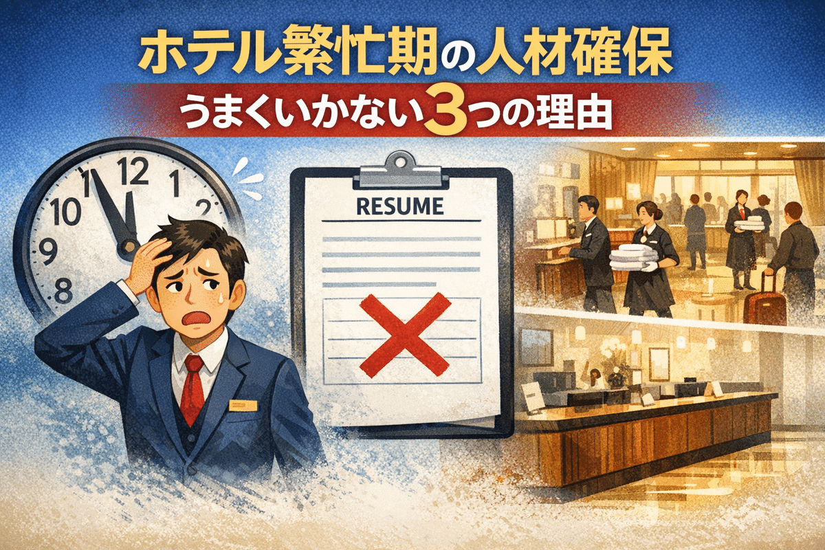 ホテル繁忙期の人材確保の課題